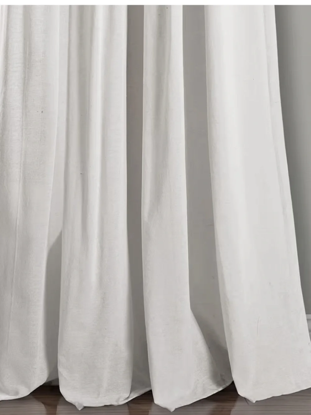 Linen Button Window Curtain Panel, Single, 40